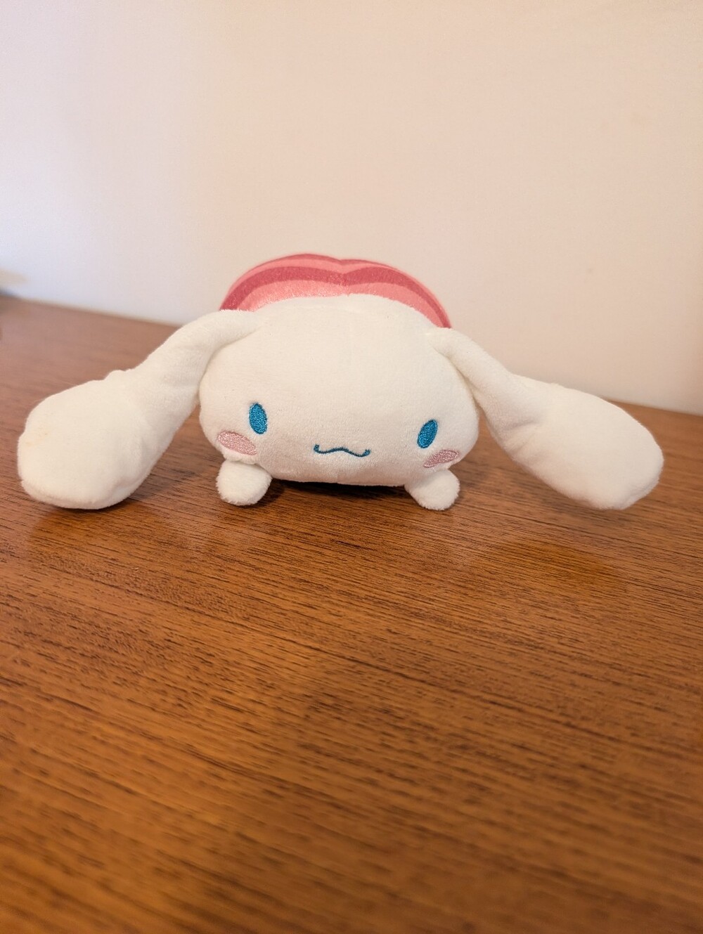 Cinnamoroll Plush Sushi Sashimi Kawaii Puppy Stuffed Animal Pink White Sanrio - Picture 1 of 5